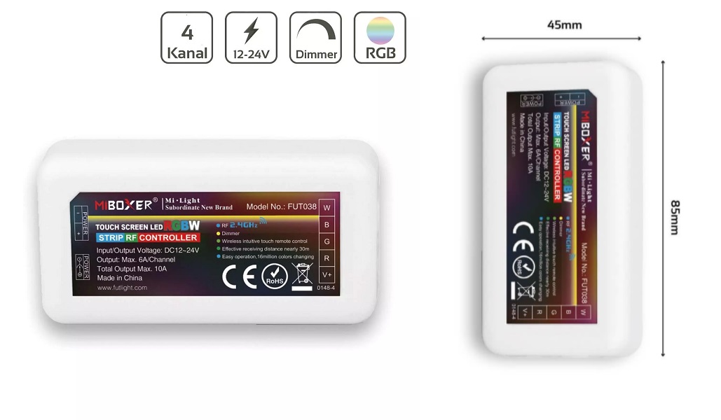 Contourverlichting budget - LED RGB - bediening -  controller